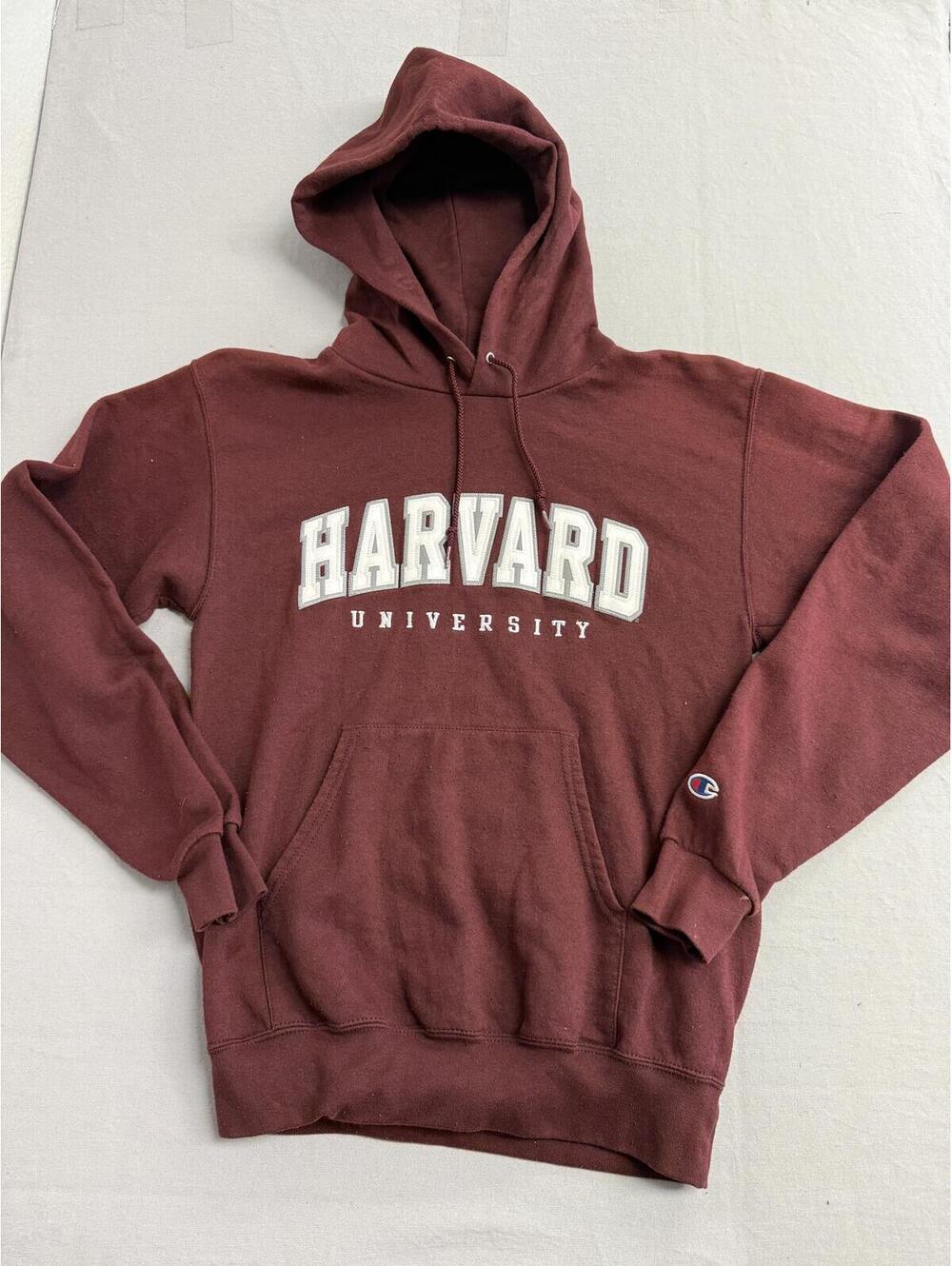 Harvard University Hoodie Pullover Crimson Champion - S